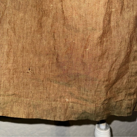 Flax Linen Button Down Shacket - Picture 4 of 5